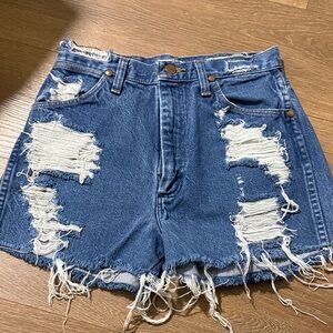 Distressed Vintage Wrangler Shorts